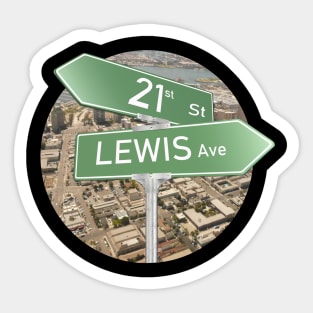 TWO ONE AND LEWIS Sticker